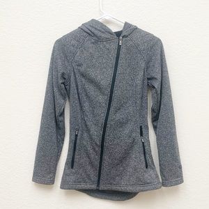 Columbia fleece lined grey hoodie zip up sweater